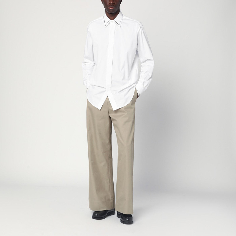 Alexander McQueen White cotton shirt with studs outlook