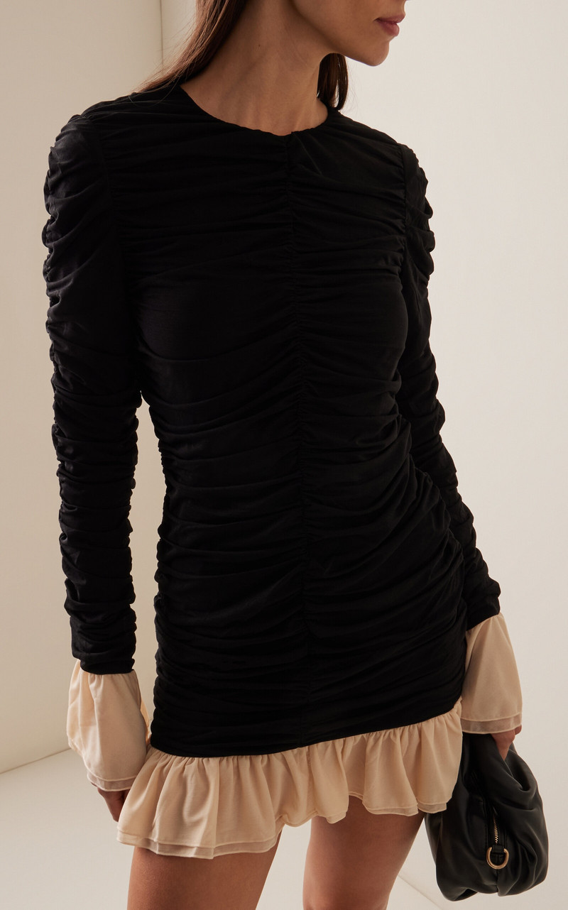 Ruched Mini Dress black 3