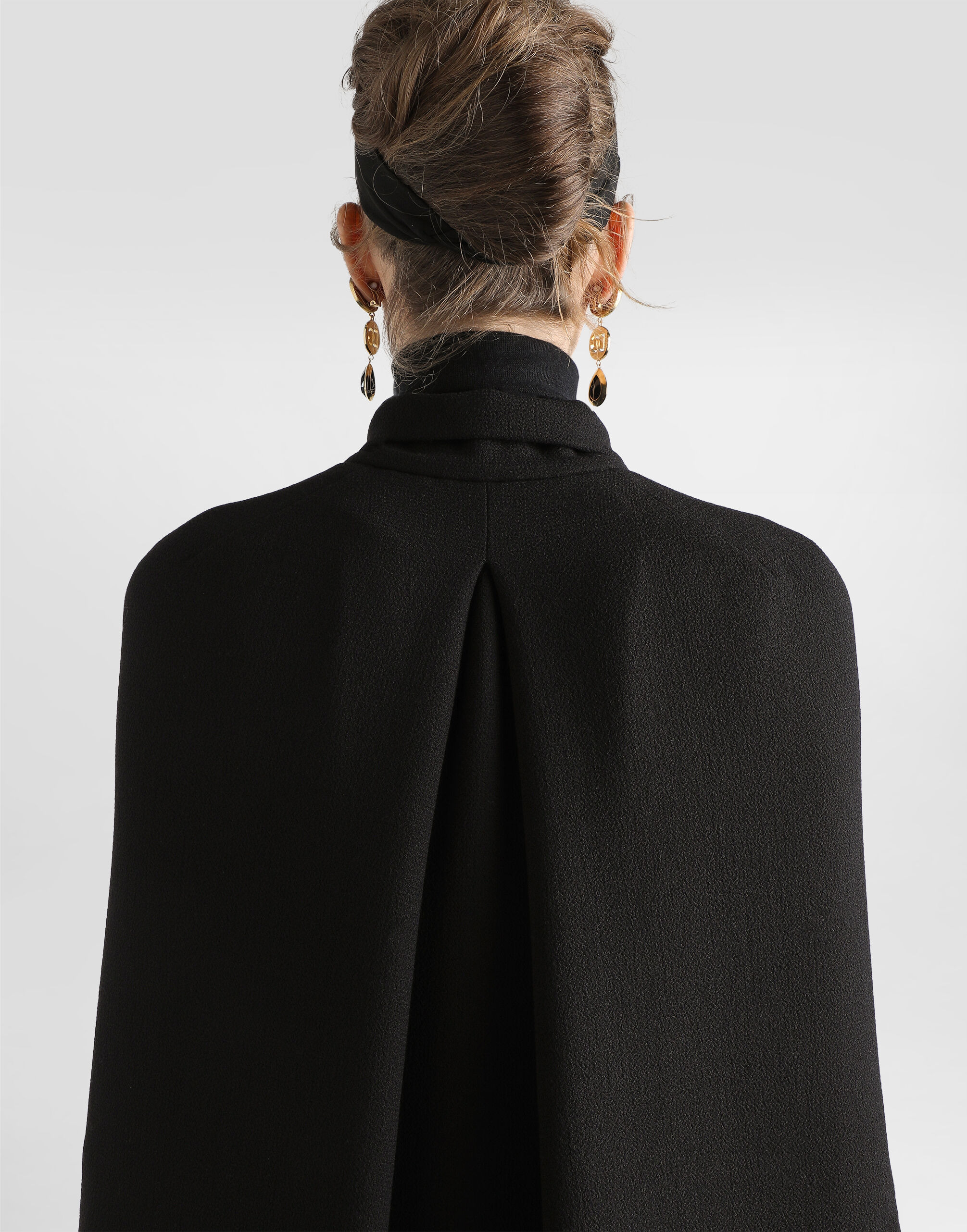 Wool crêpe cape - 5