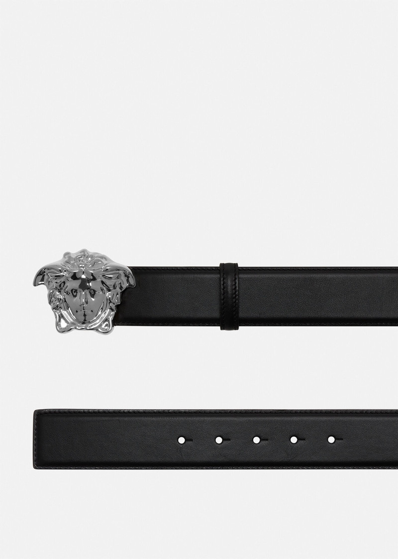 VERSACE La Medusa Leather Belt 4 cm outlook