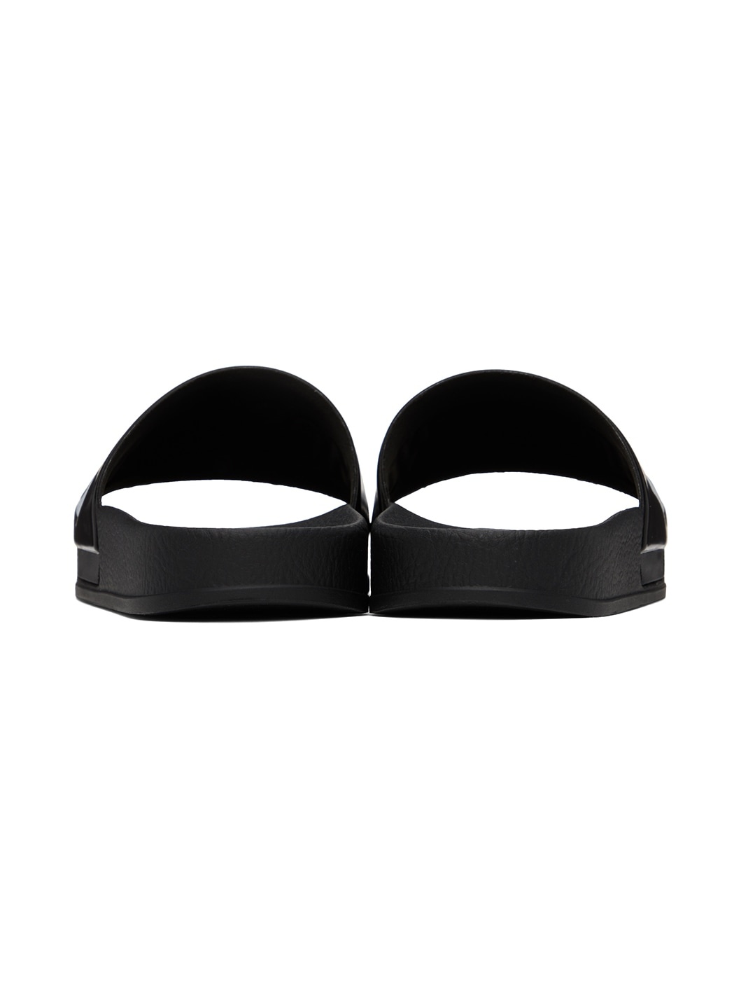 Black PVC Logo Pool Slides - 2
