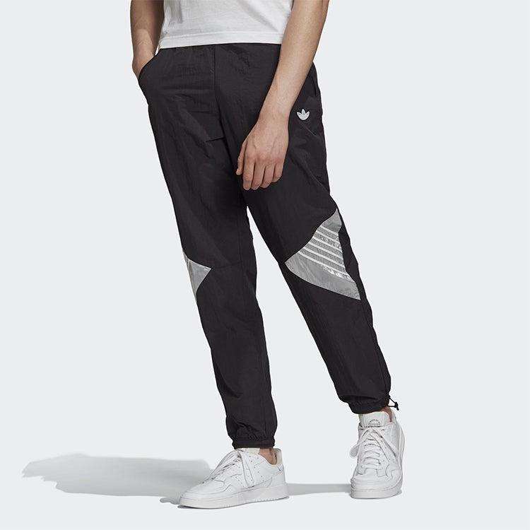 adidas originals Tolima-02 Trackp Reflective Logo Casual Training Sports Long Pants Black GD5804 - 3