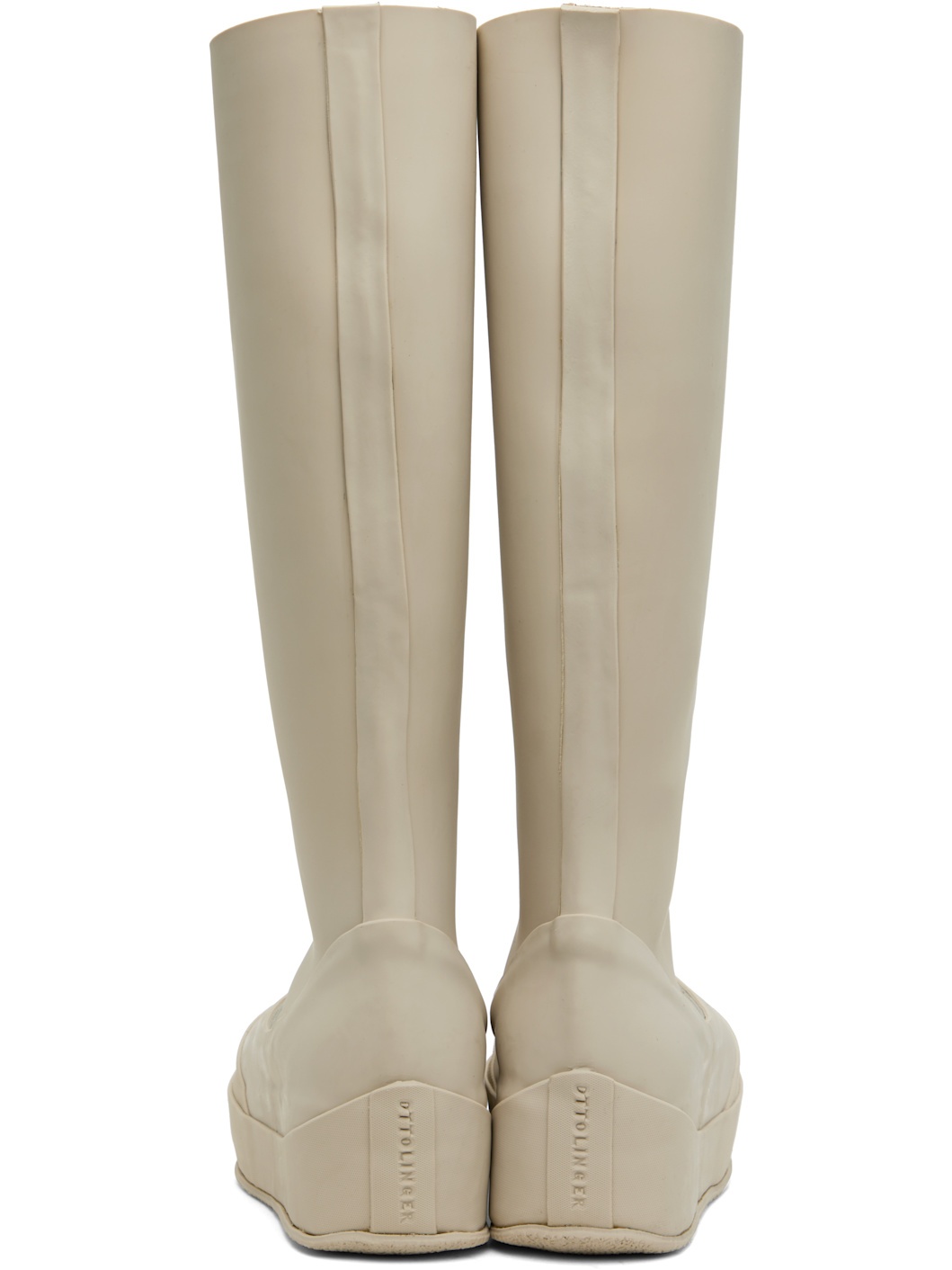 Off-White Rubber Tall Boots - 2