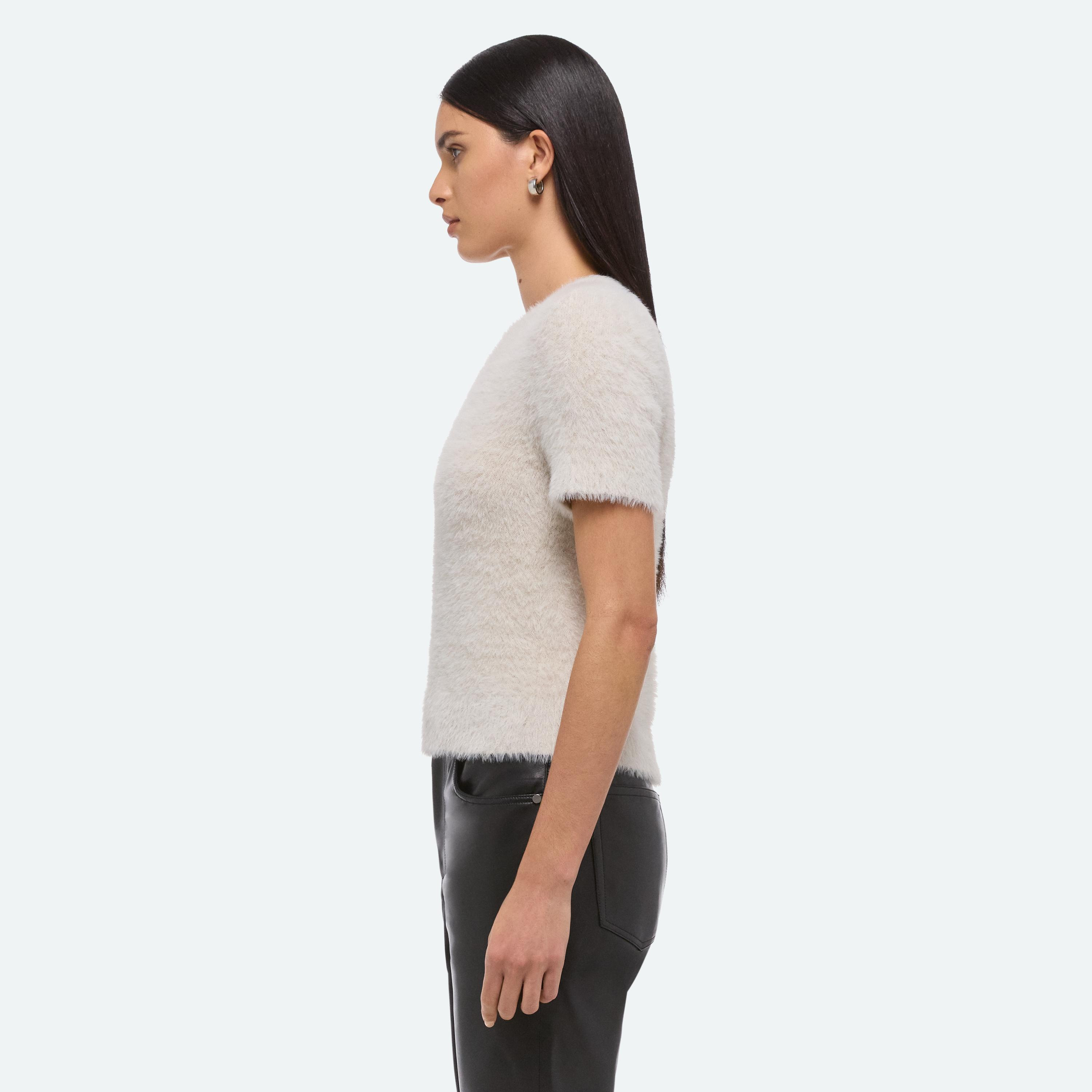 CROPPED SWEATER TEE - 5