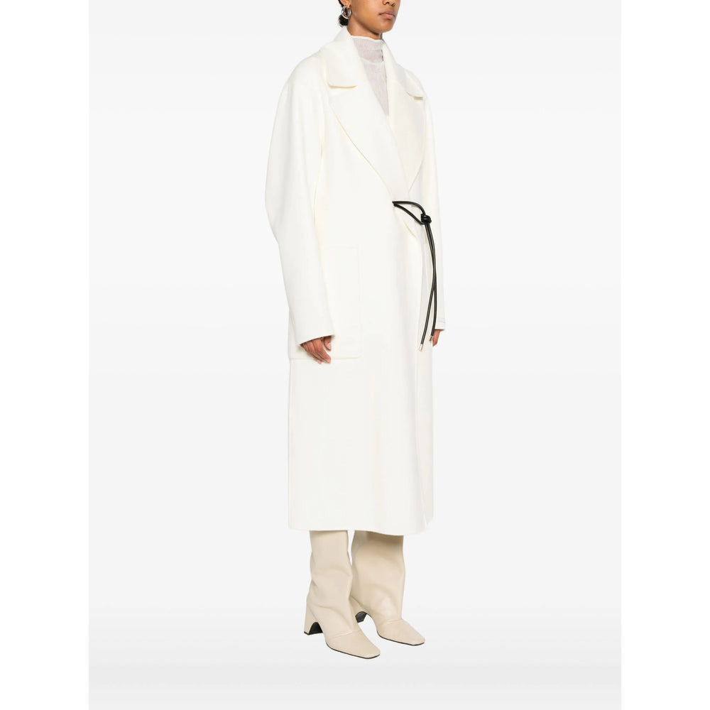 Sportmax Neutrals Coats - Double Breasted & Peacoats Women - 3