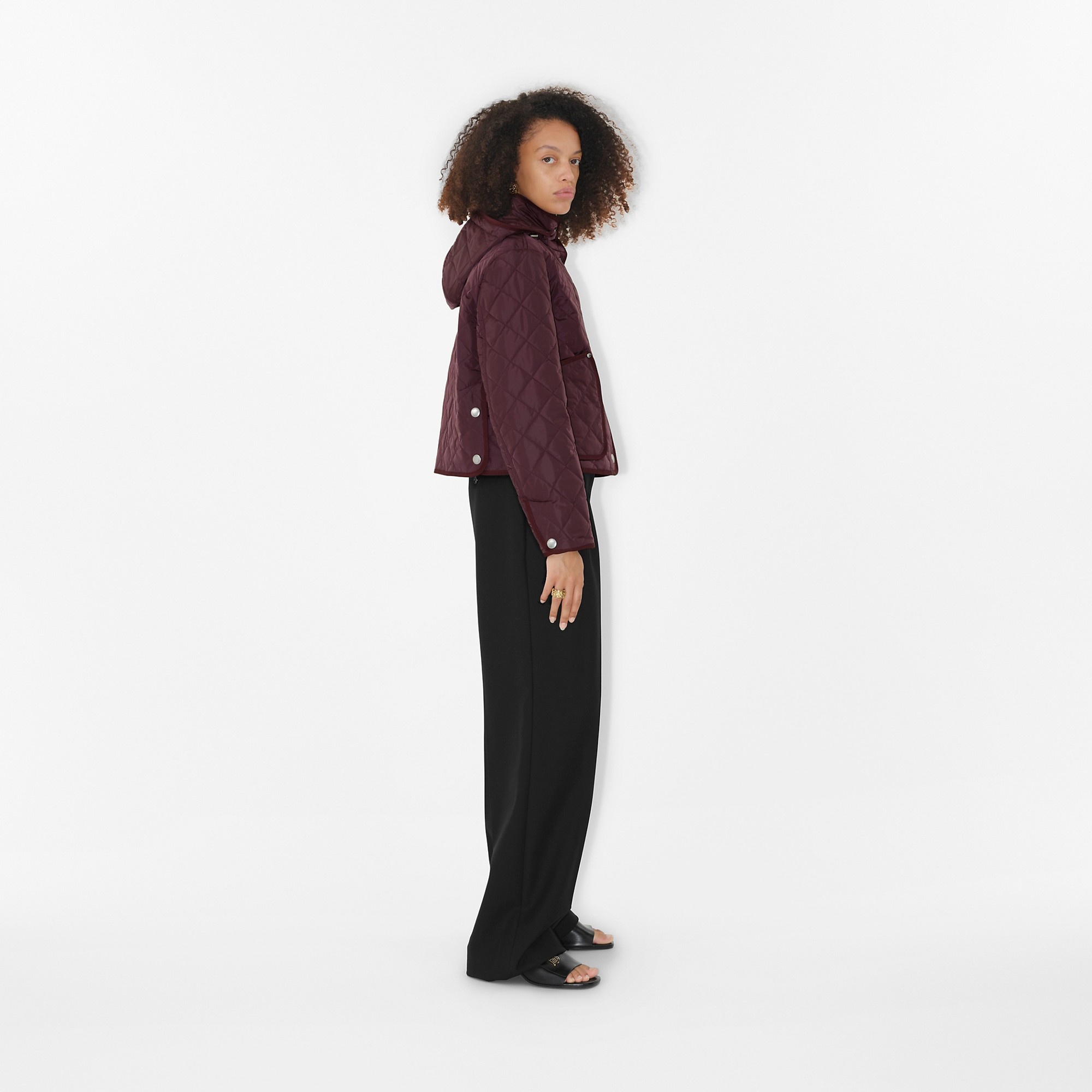 Quilted Nylon Cropped Jacket - 3