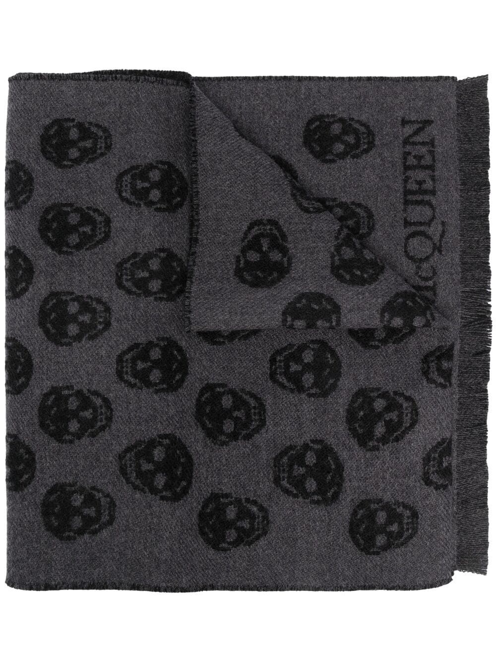 woven skull scarf - 1