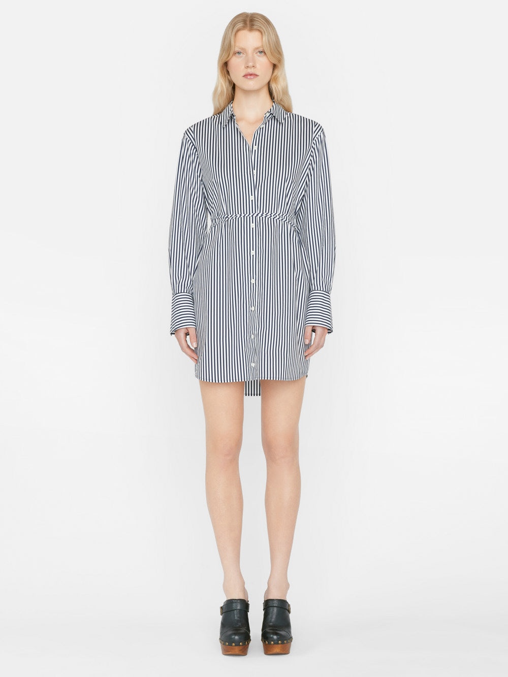 Mini Shirt Dress in Blanc Multi - 4