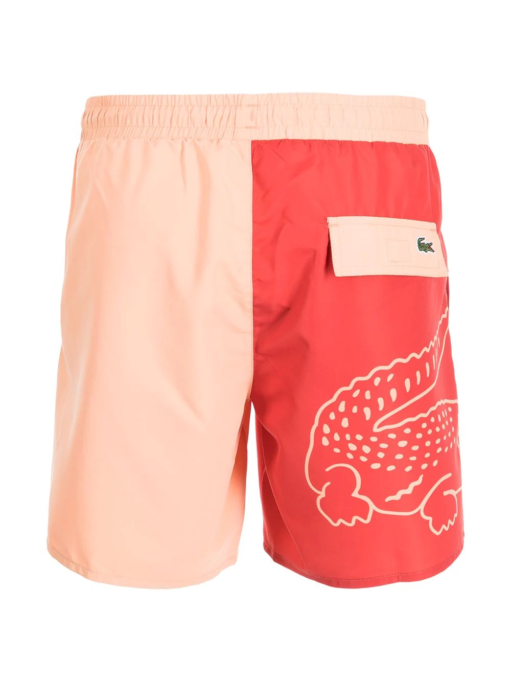 logo-print two-tone swim shorts - 2