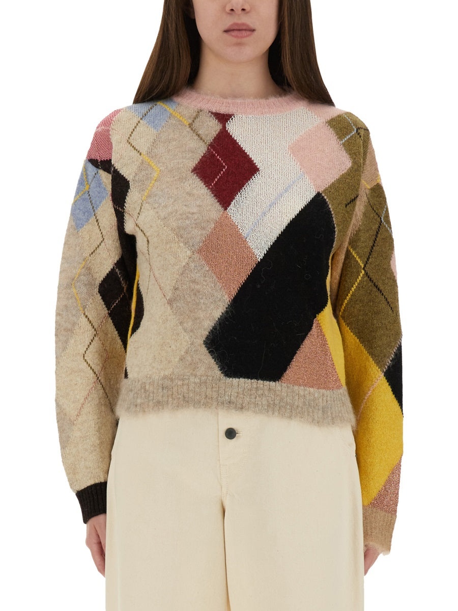 Moschino Women Mesh With Diamond Pattern - 3