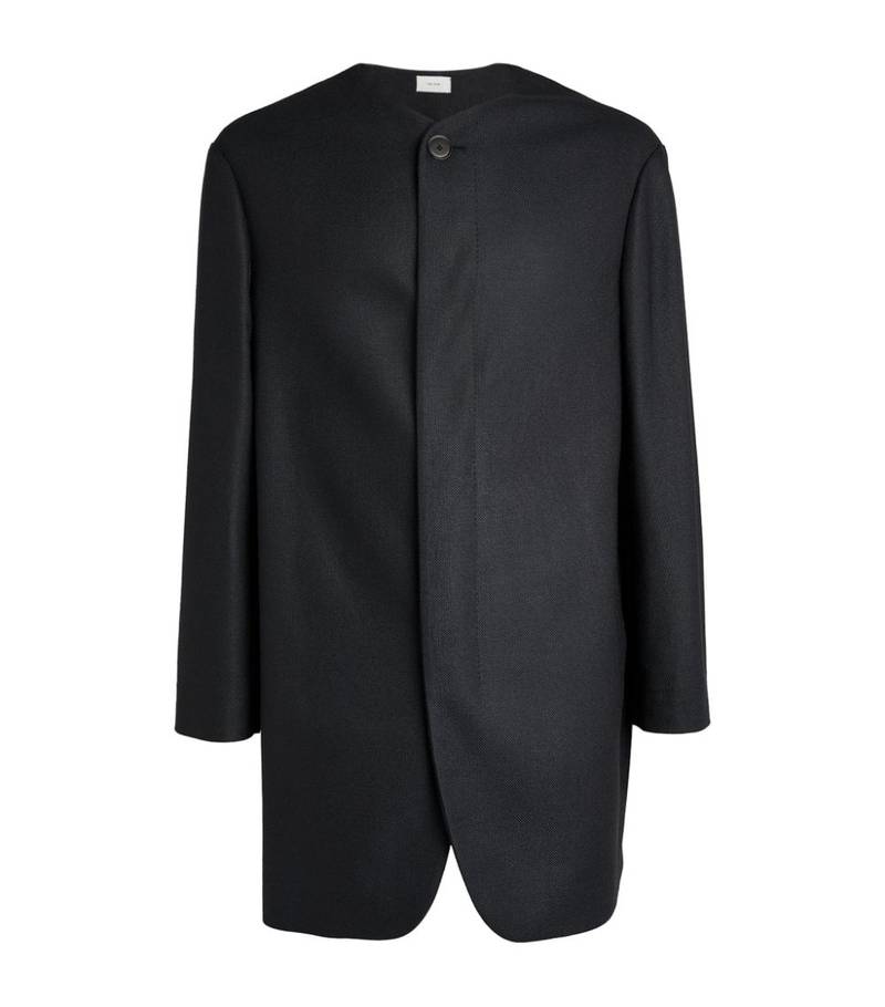 Silk Button-Up Coat 1