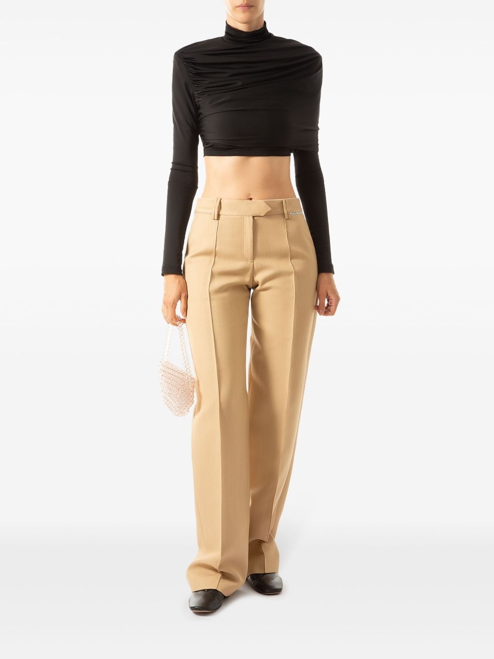 jersey crop top - 2