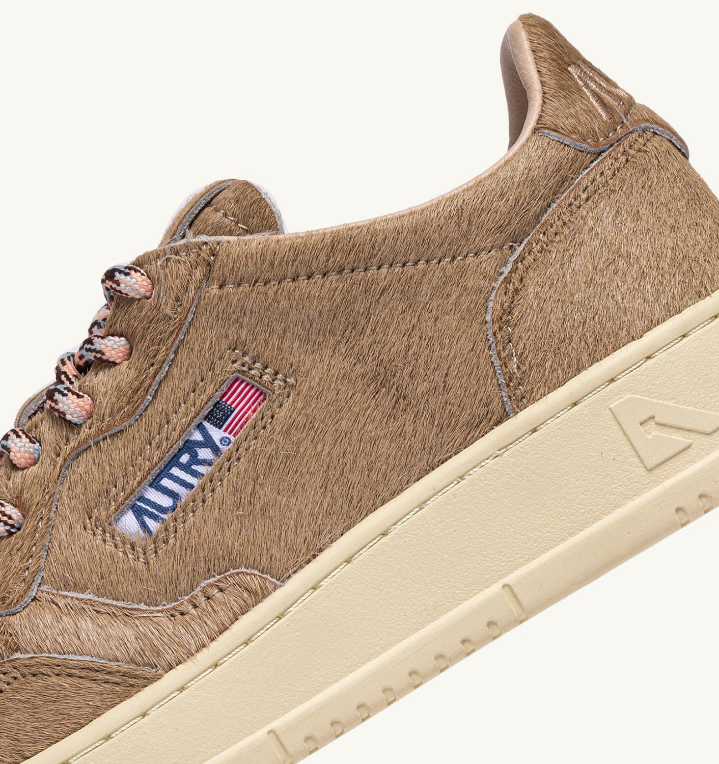 MEDALIST LOW SNEAKERS IN BEIGE PONY HAIR EFFECT - 7