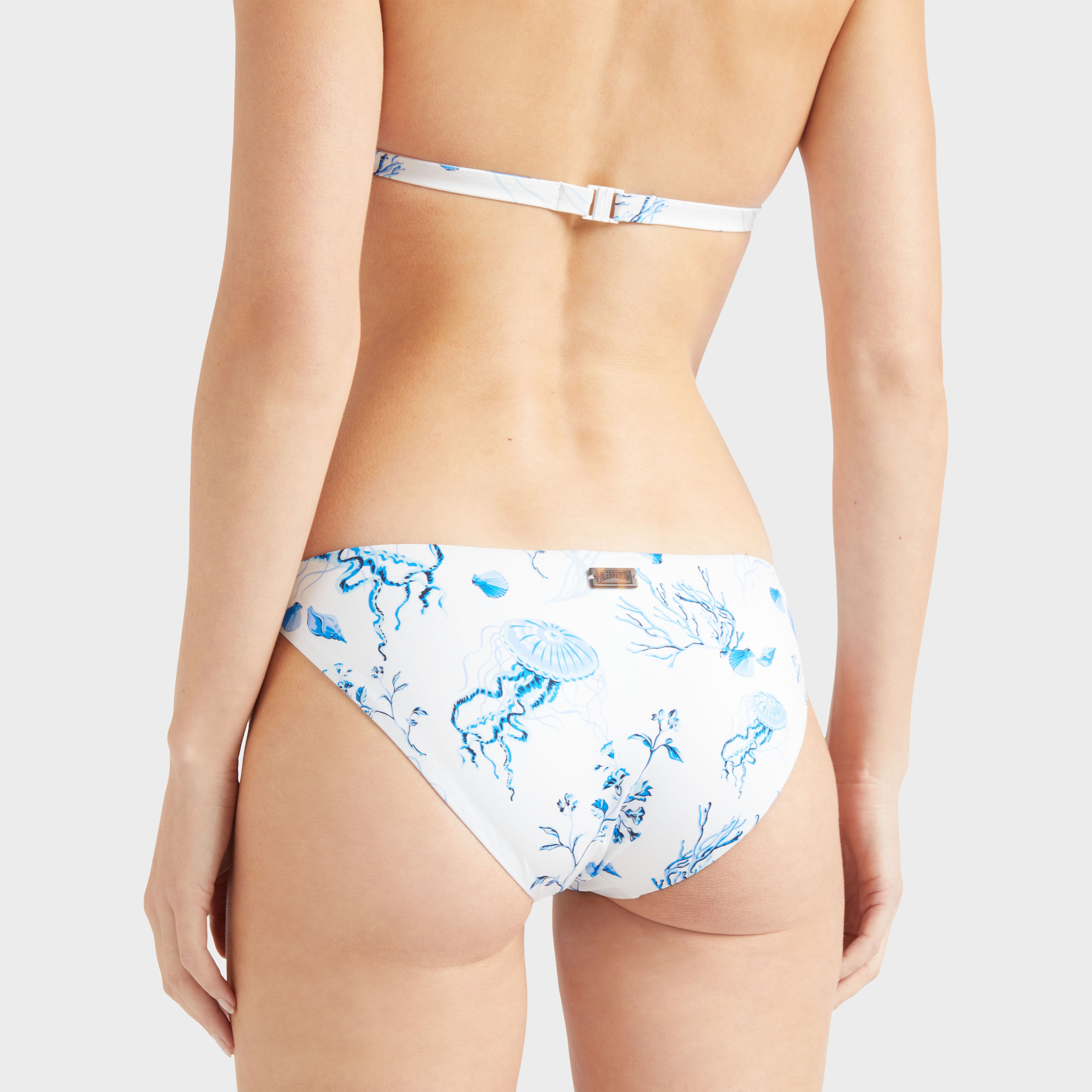 Women Mini brief Bikini Bottom Medusa and Shells - 6