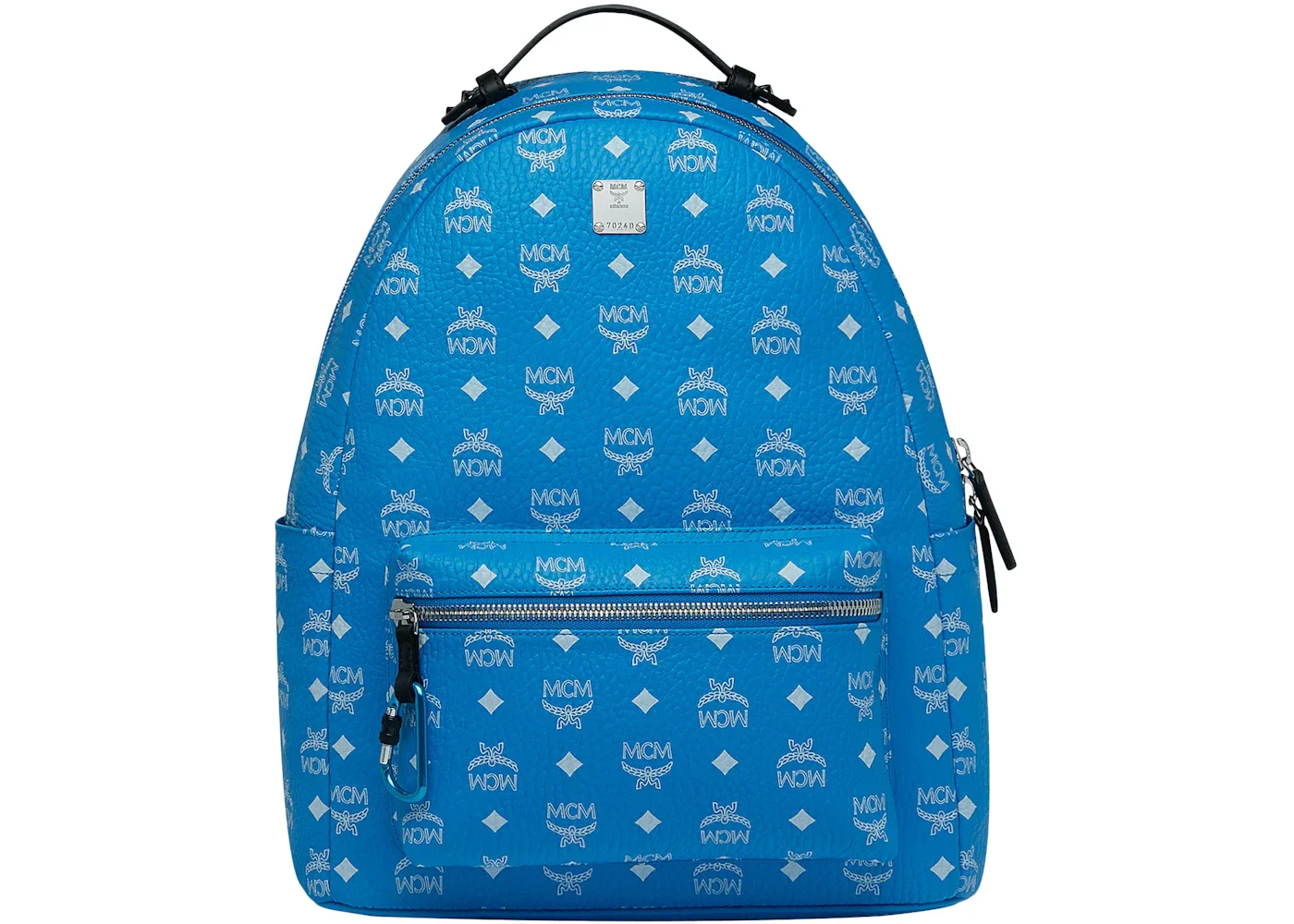 MCM Stark Backpack White Visetos T Blue - 1