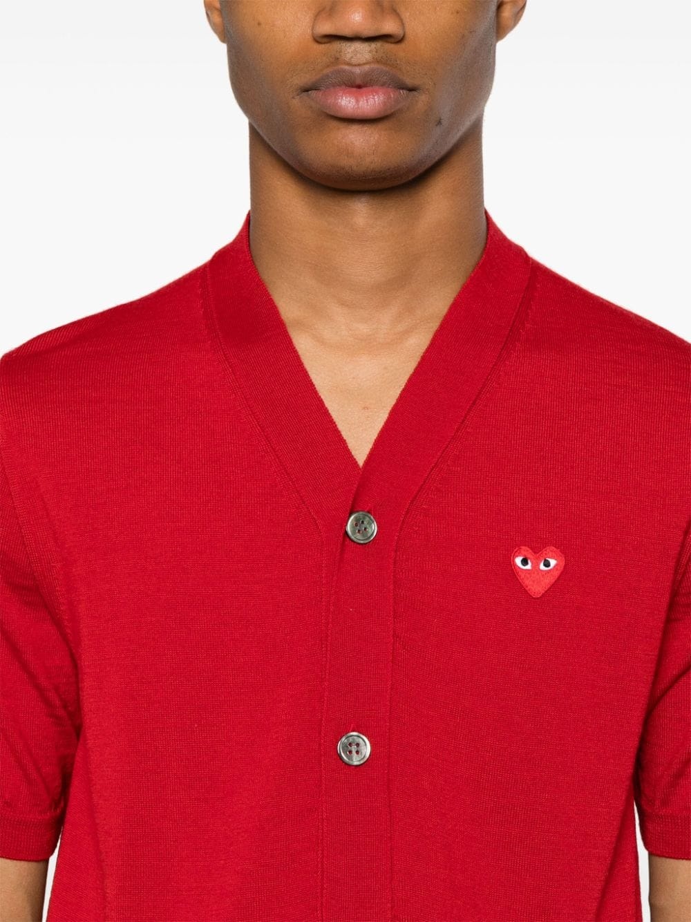 V-neck wool cardigan - 6