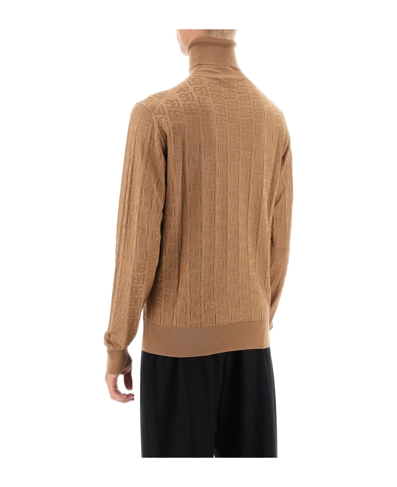 Logo Monogram Turtleneck Sweater - 3