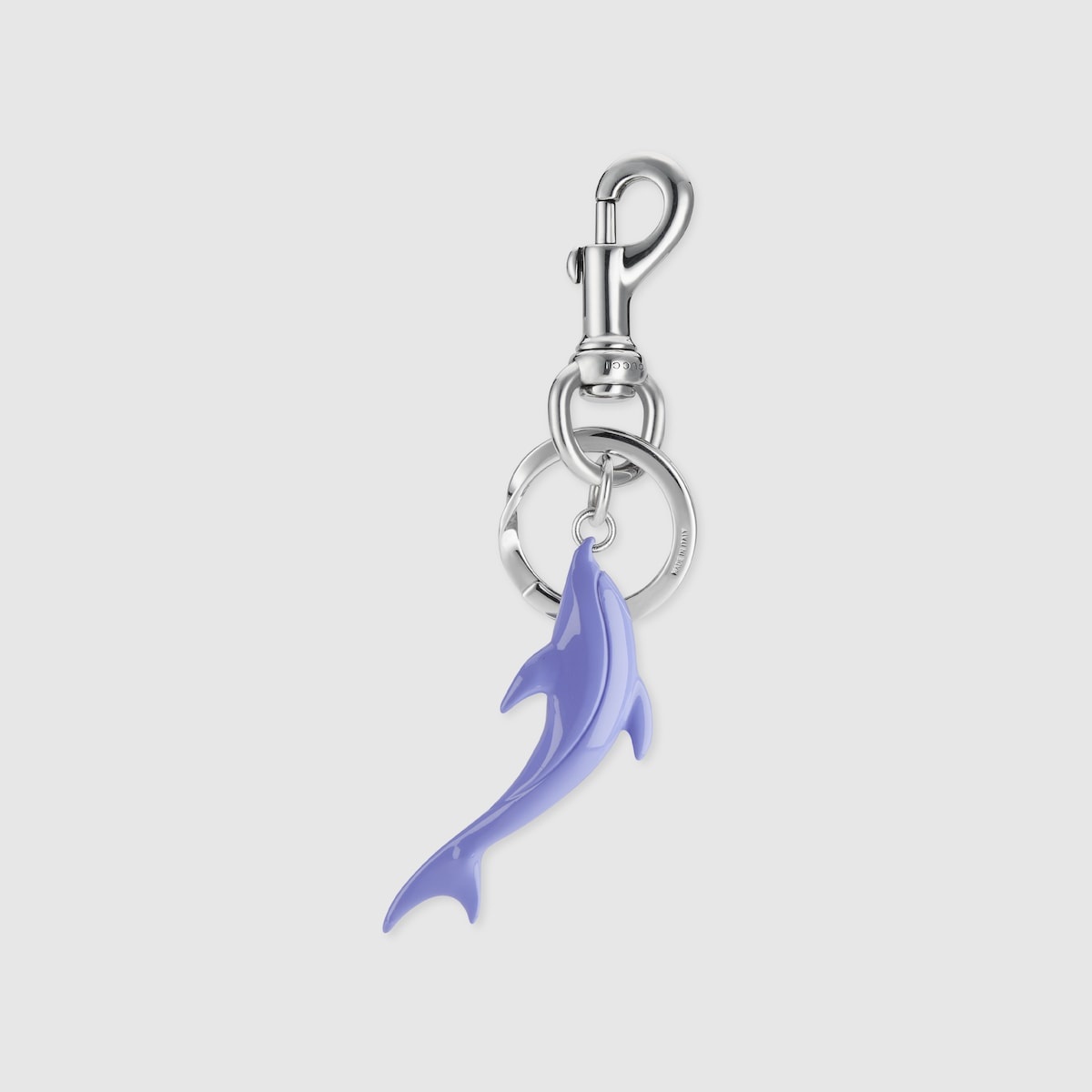 Engraved dolphin keychain charm - 3