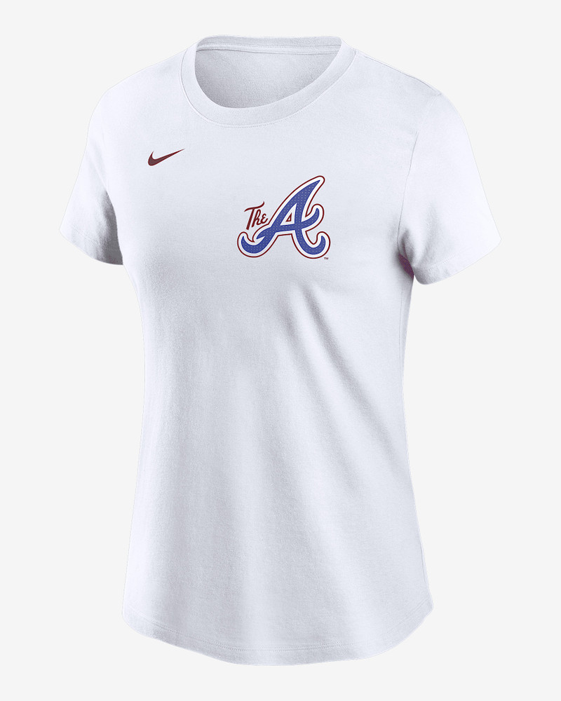 Ronald Acuña Jr. Atlanta Braves City Connect Fuse Women's Nike MLB T-Shirt 1