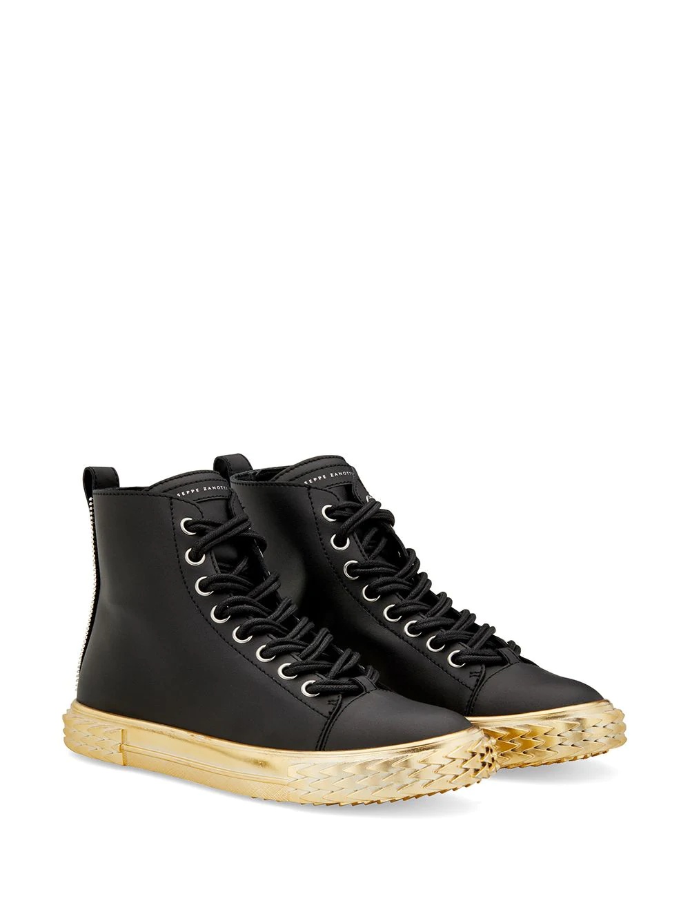 Blabber contrasting-sole high-top sneakers - 2