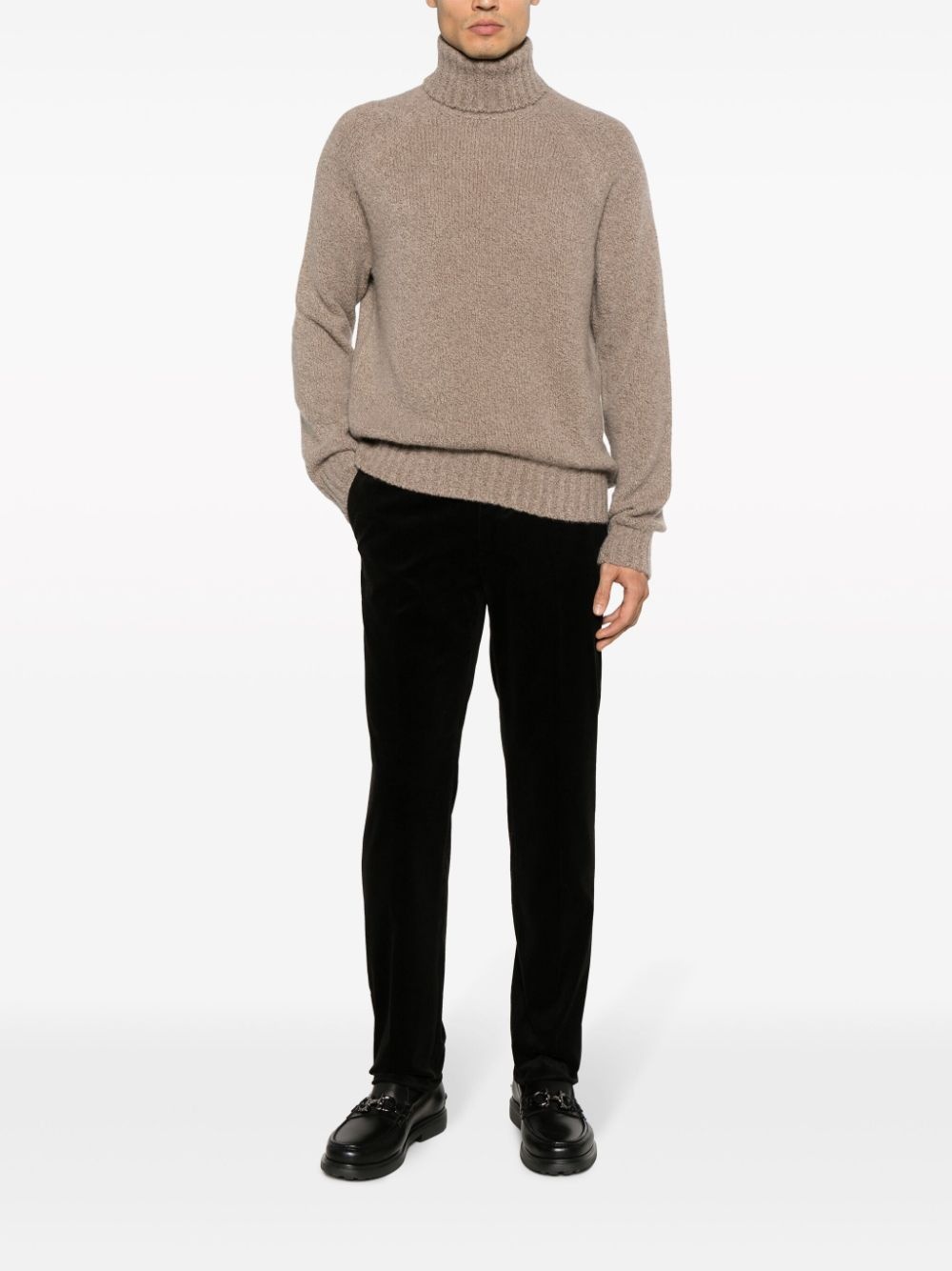 corduroy straight-leg trousers - 2