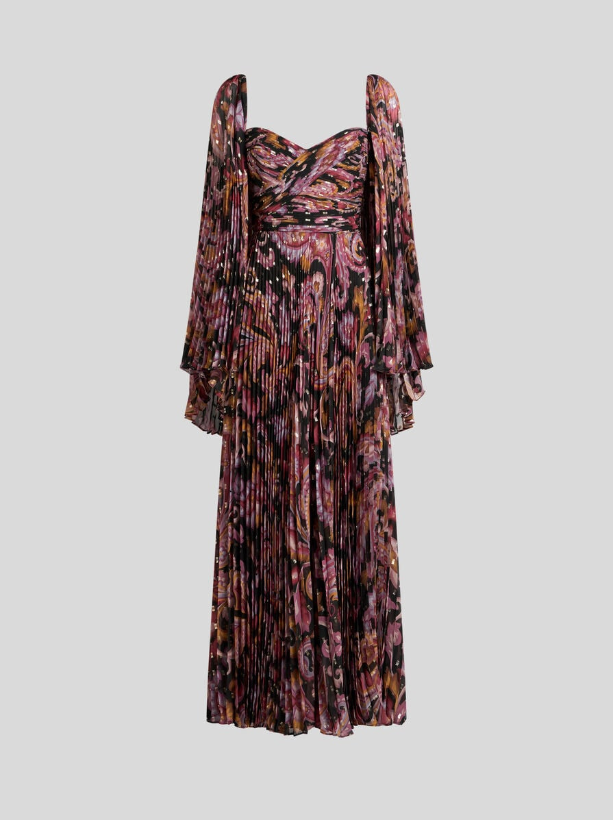 FIL COUPÉ SILK DRESS - 1