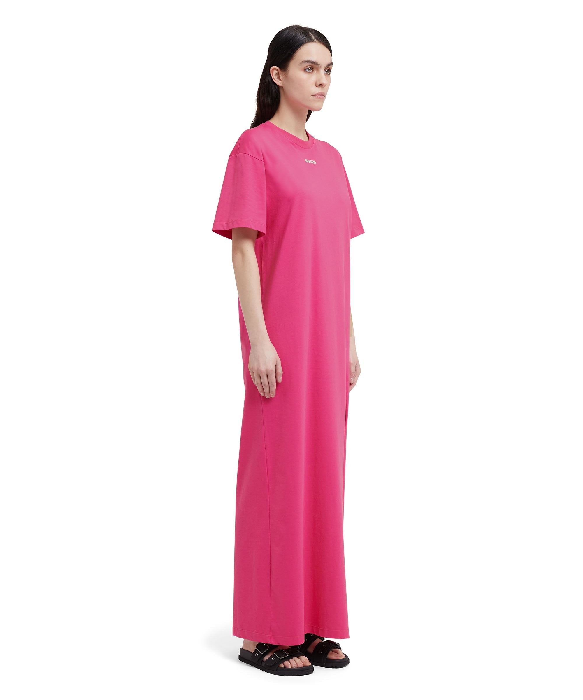 Long T-Shirt dress with logo - 4