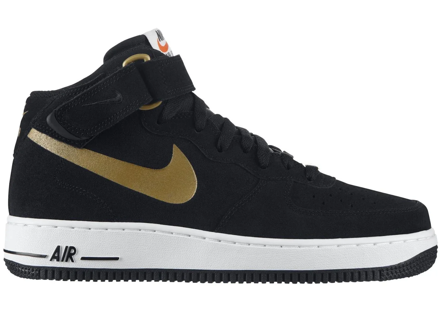 Nike Air Force 1 Low Black Metallic Gold - 1