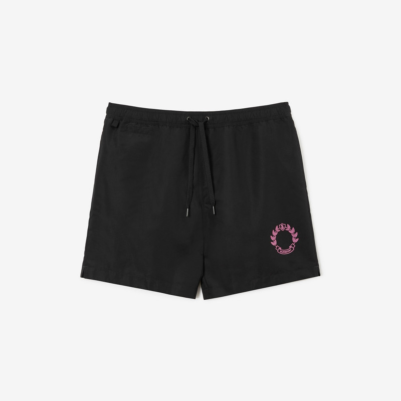 Oak Leaf Crest Drawcord Swim Shorts 1