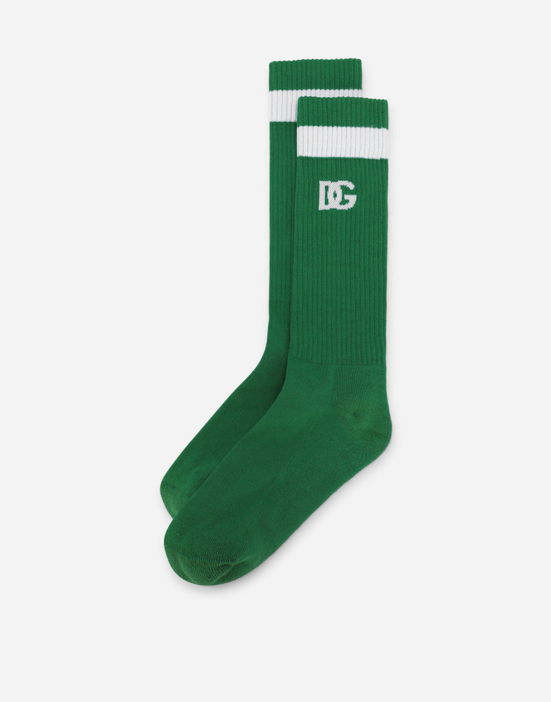 Dolce & Gabbana Ribbed socks with DG logo outlook