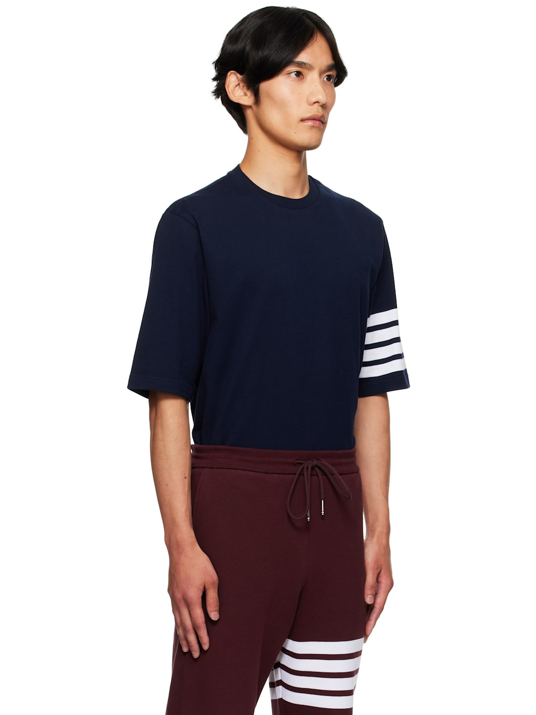Navy Jersey 4-Bar T-shirt - 2