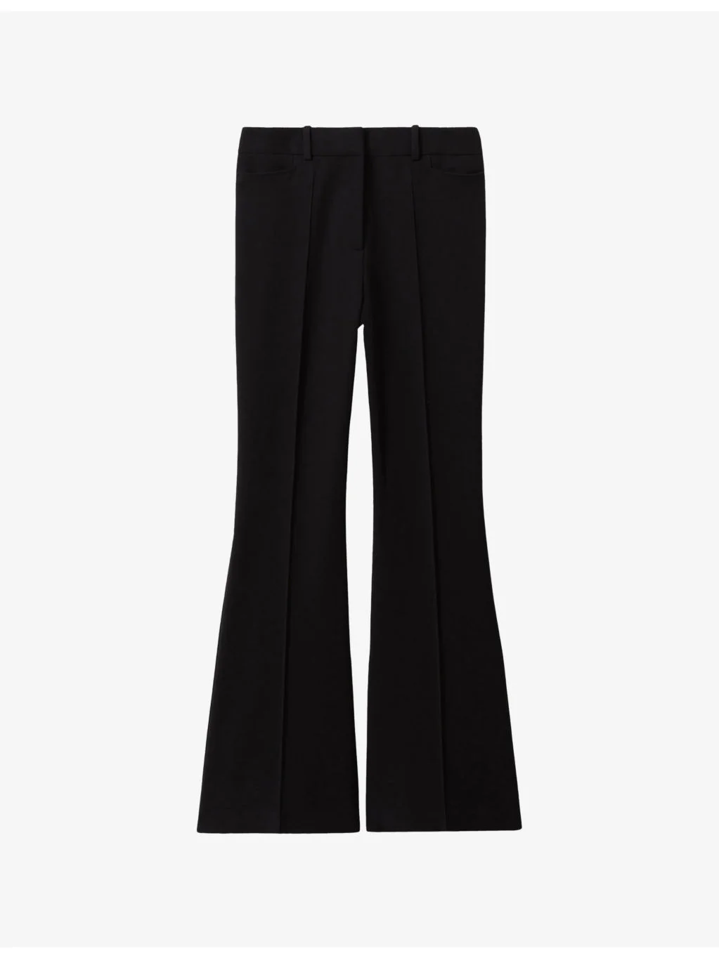 Gabi flared-leg mid-rise stretch-woven trousers - 1