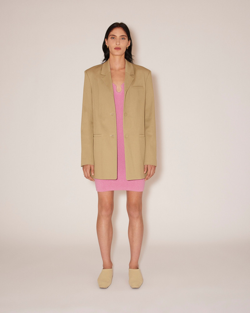 Nanushka MERSEY - Cavalry-twill jacket - Pebble outlook