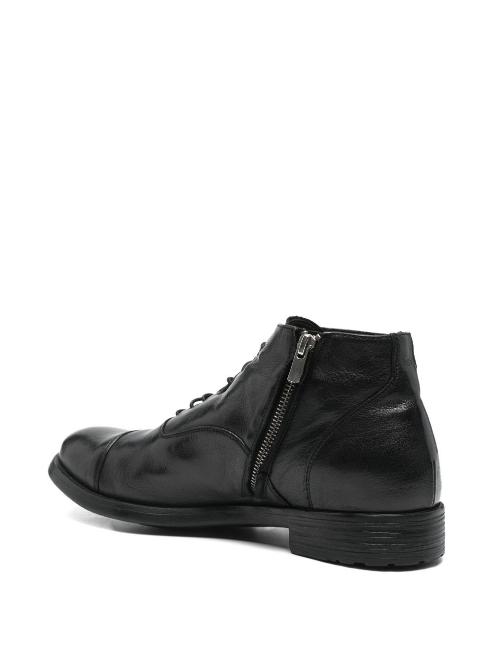 lace-up zip-detail boots - 3