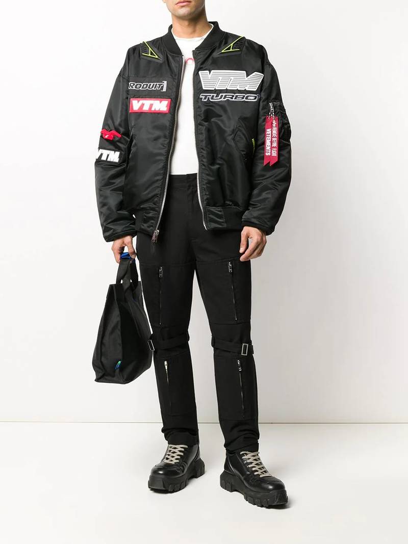 Ambush zipped detail cargo trousers outlook