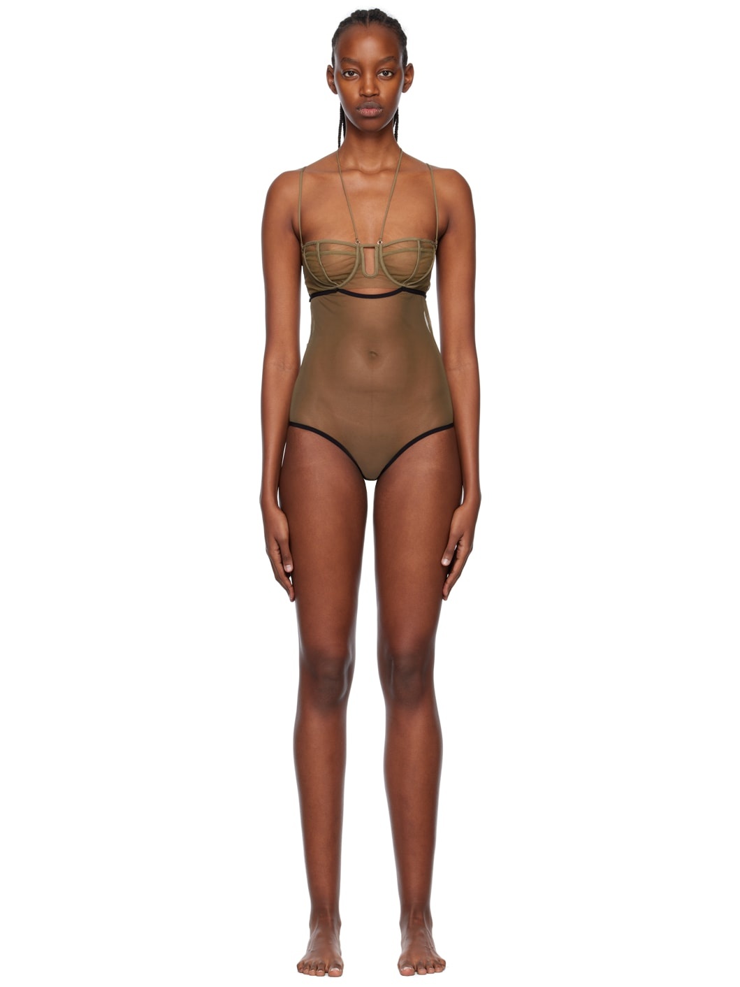 SSENSE Exclusive Khaki Bodysuit - 1