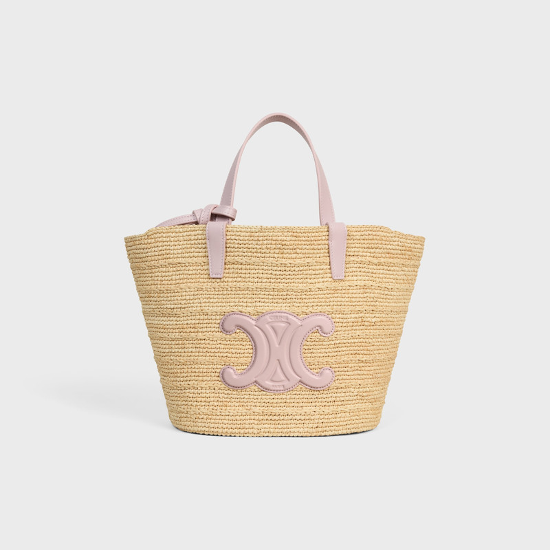 TEEN SUPPLE CELINE CLASSIC PANIER IN Raffia and calfskin 1
