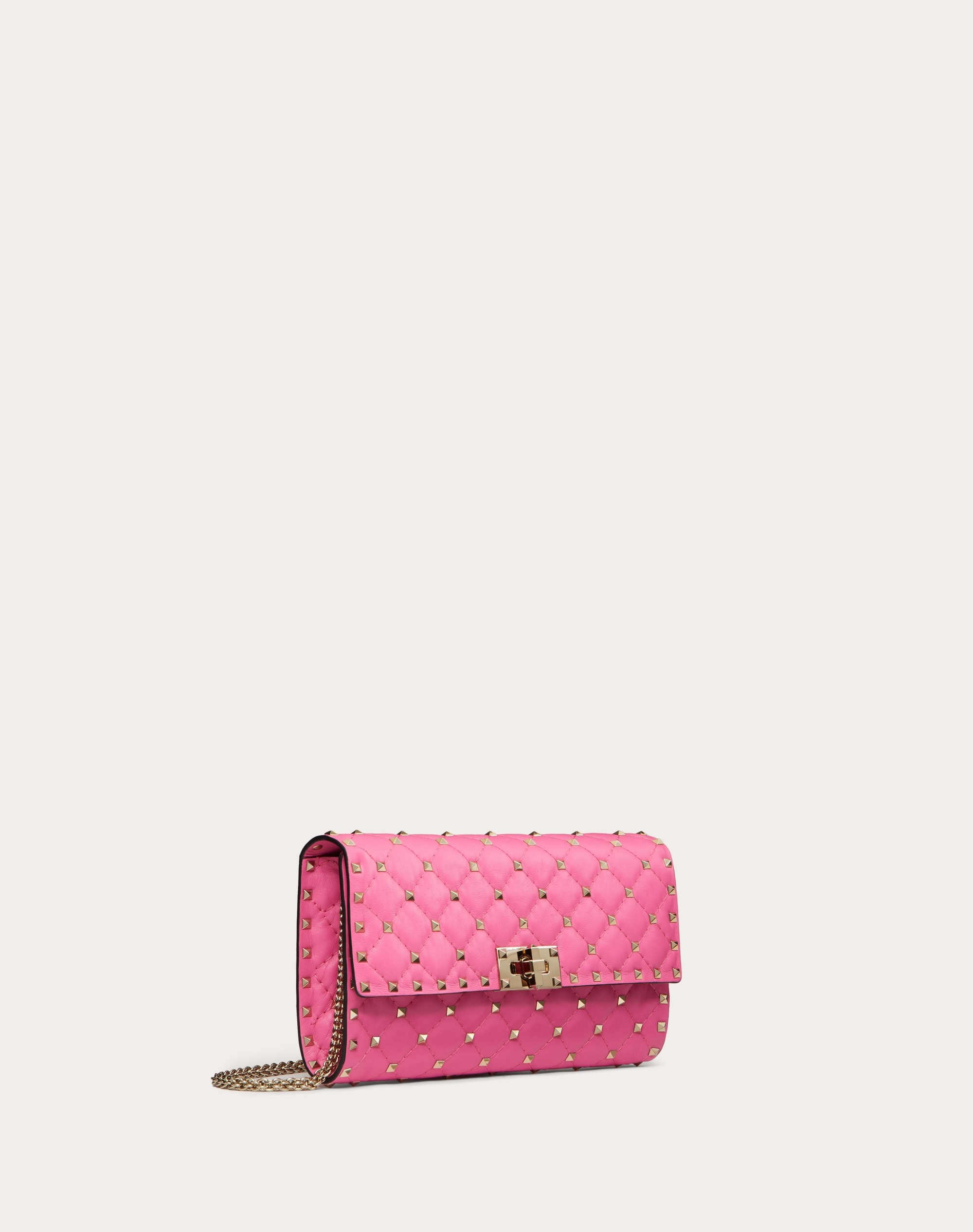 ROCKSTUD SPIKE NAPPA LEATHER CROSSBODY CLUTCH BAG - 2