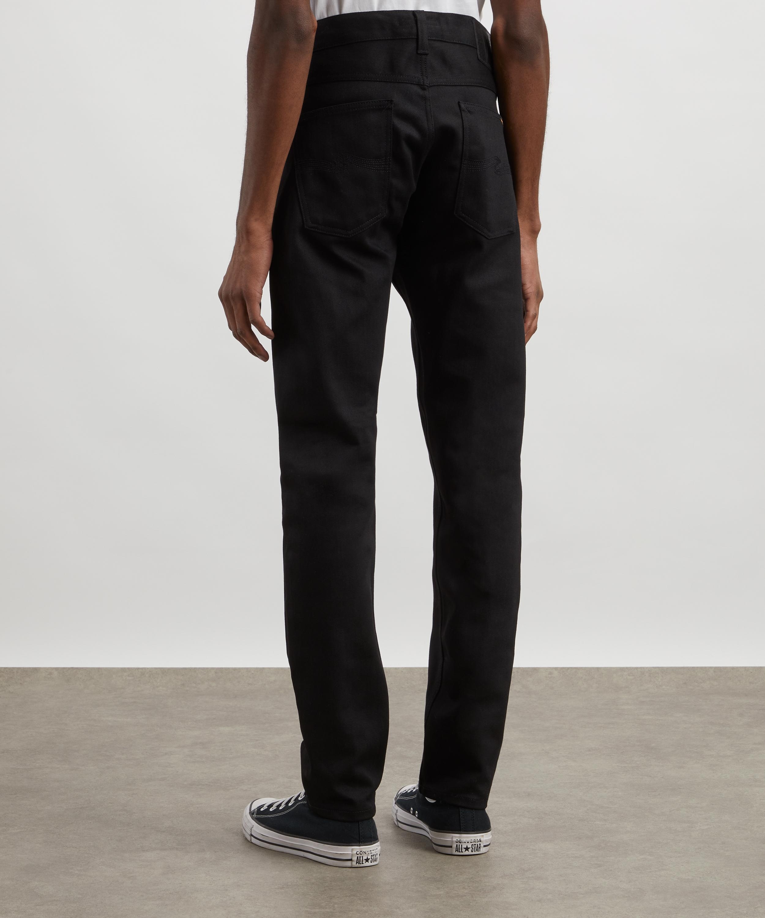 Lean Dean Jeans in Dry Black Selvage - 4