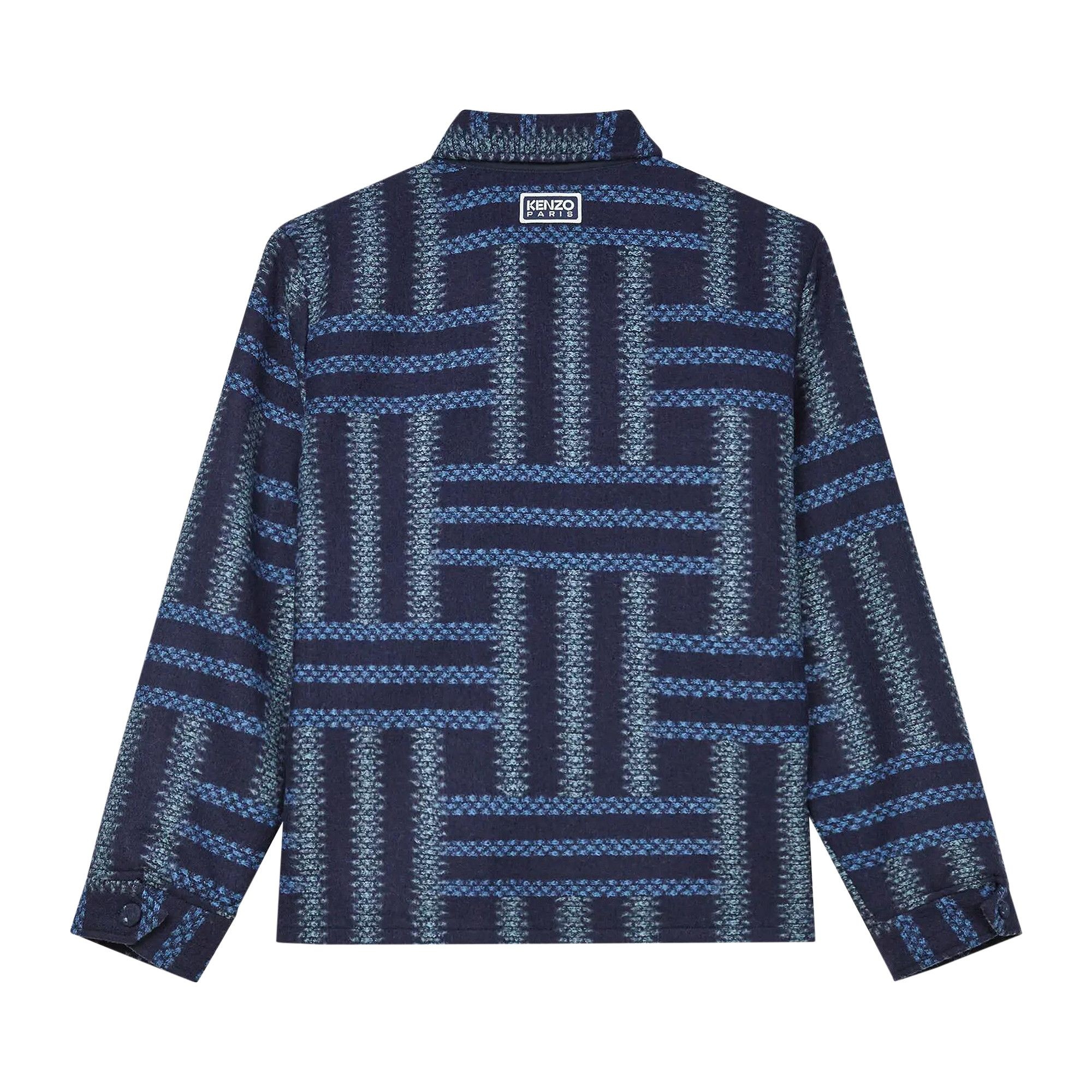 Kenzo Weave Overshirt 'Midnight Blue' - 2