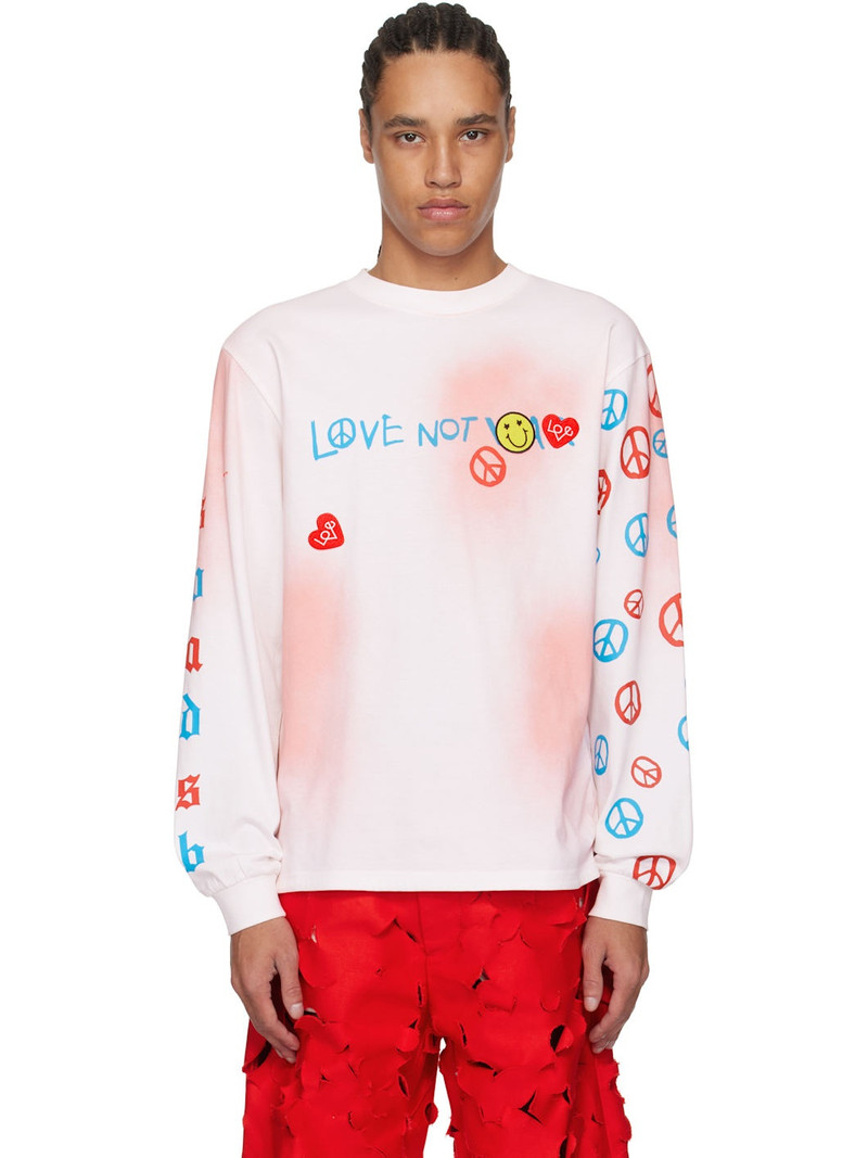 White & Pink Love L/S T-shirt 1
