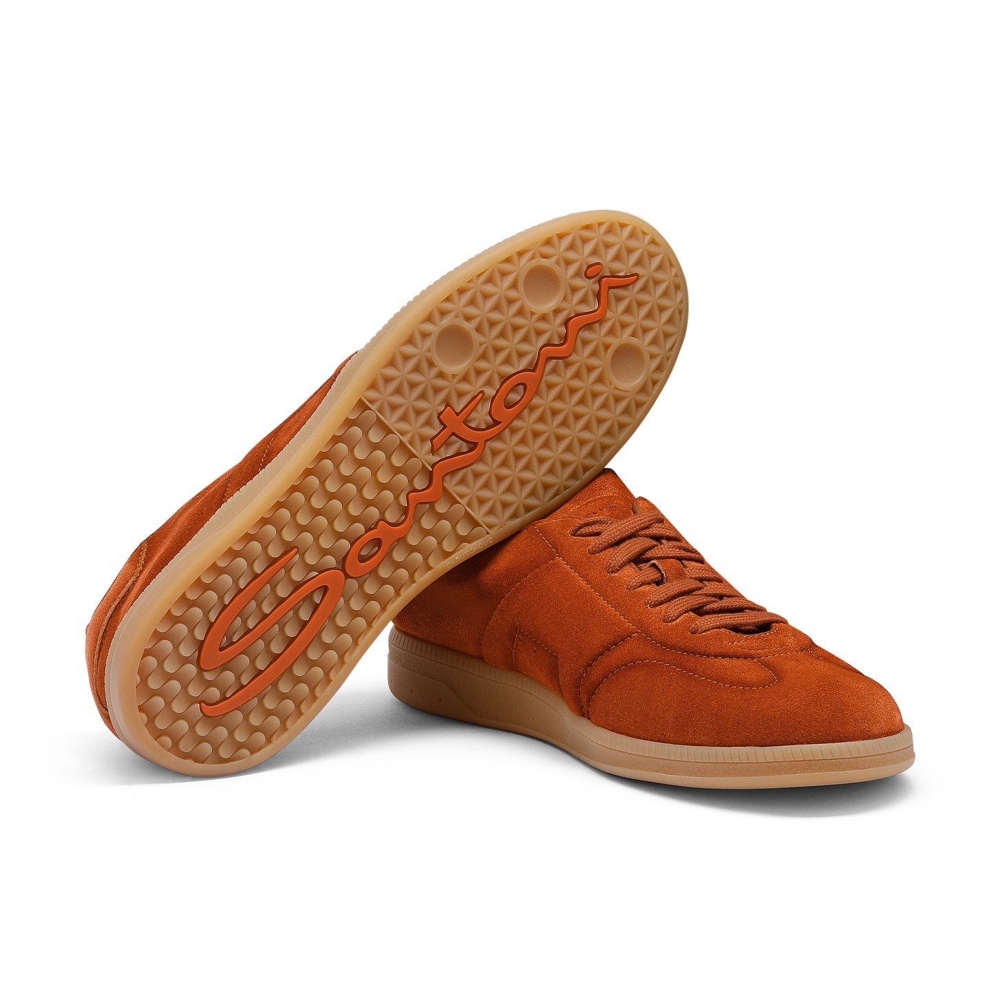 Men's orange suede DBS Oly sneaker - 4