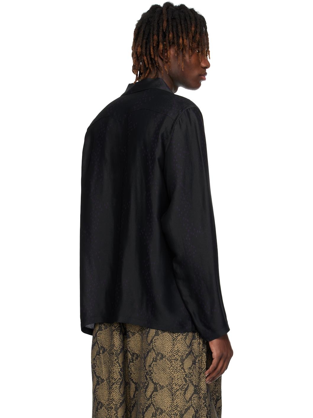 Black & Purple Cowboy One-Up Shirt - 3