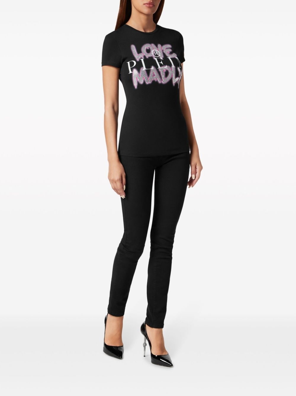 Sexy Pure crystals-embellished T-shirt - 2