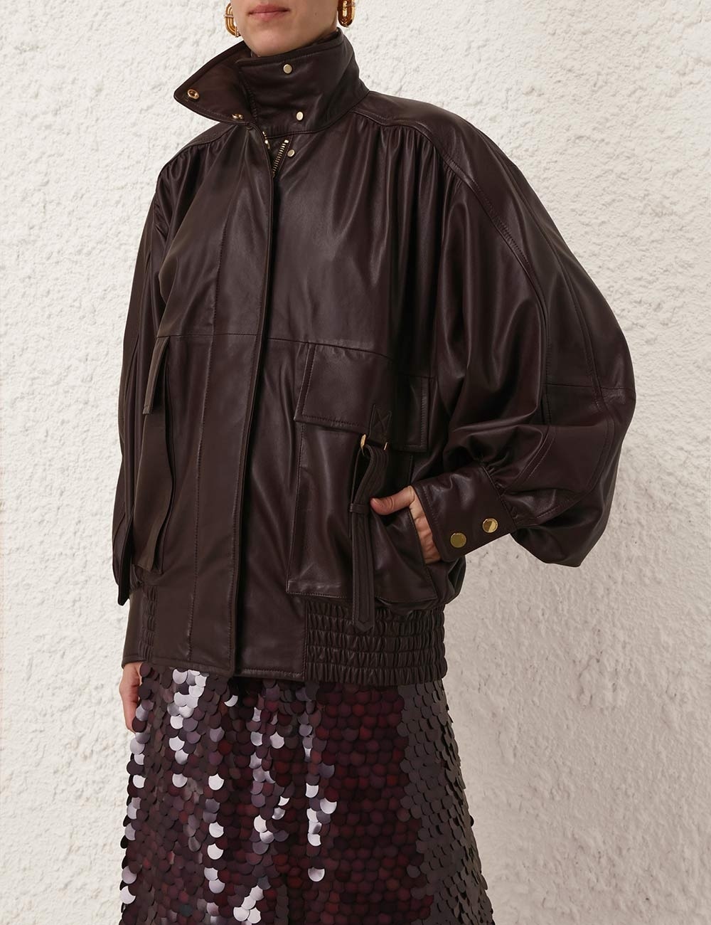 ILLUSTRATION LEATHER JACKET - 2