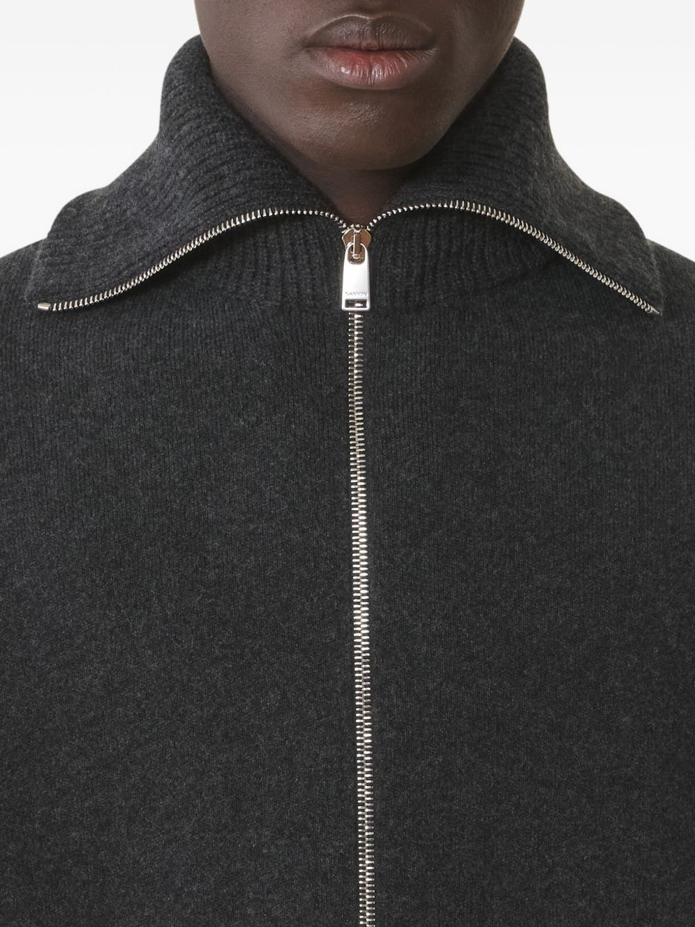 zip-fastening cardigan - 5