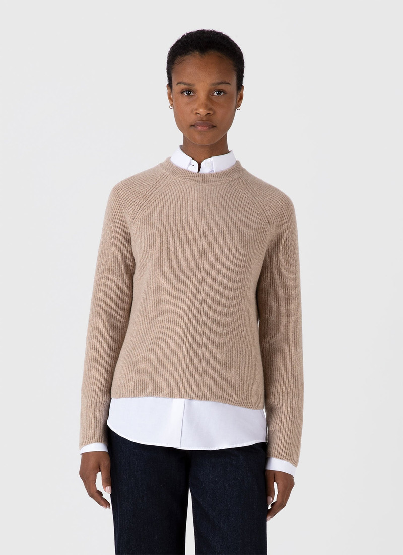 Wool Cashmere Rib Jumper 1