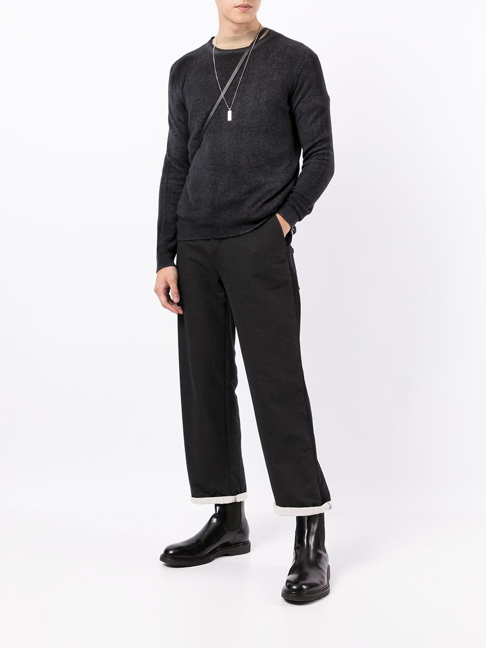 cashmere crew neck jumper - 2