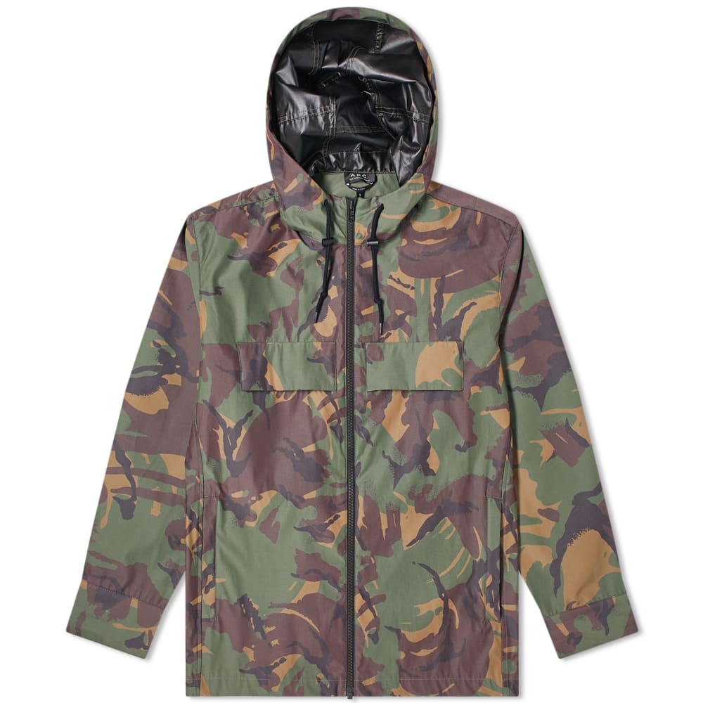 A.P.C. Samy Camo Hooded Jacket - 1