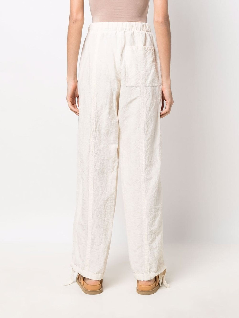 tied-waist straight trousers 4